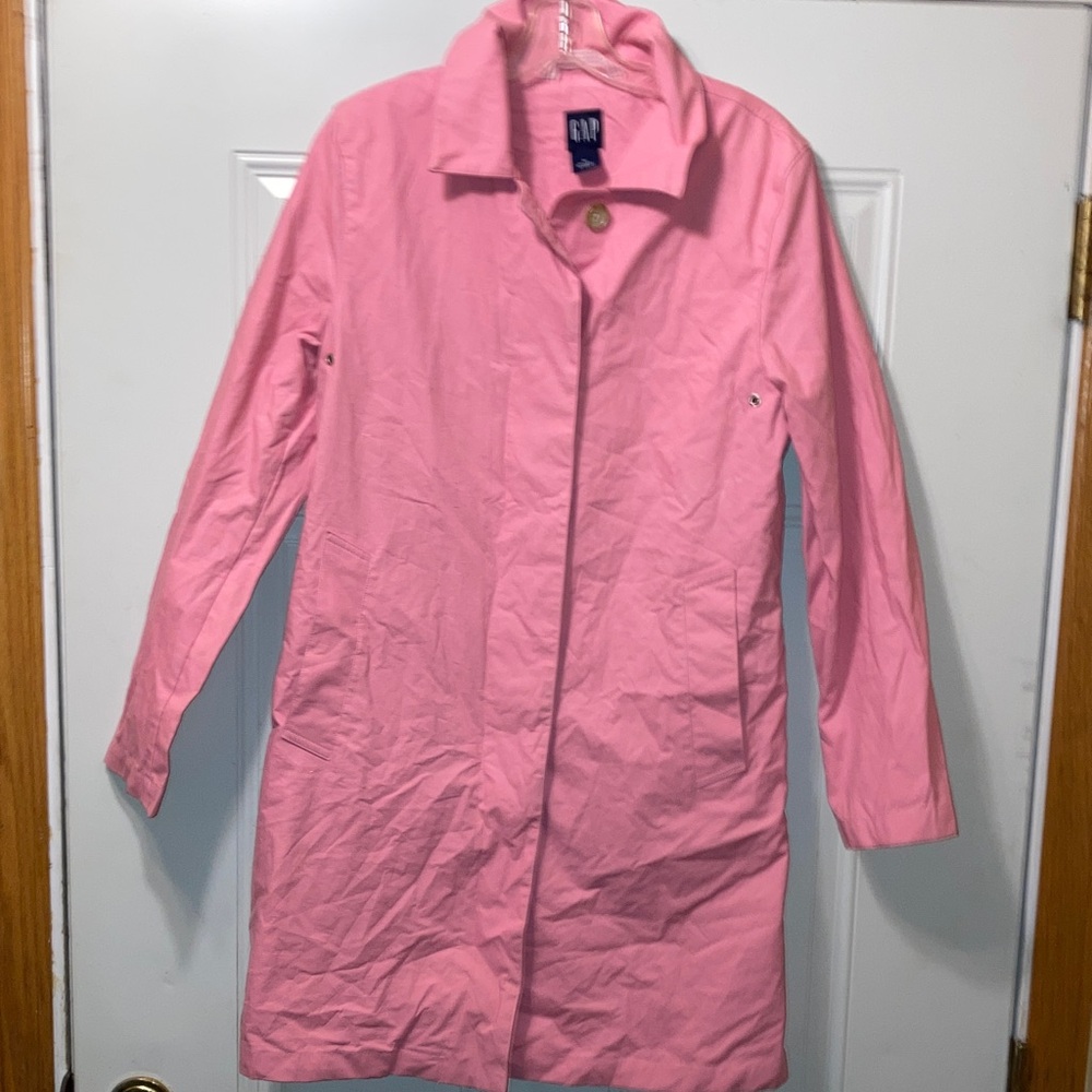 GAP Women's Trench Coat‎ in Vibrant Pink M